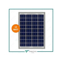 12W Watt Polikristal Güneş Paneli Lexron