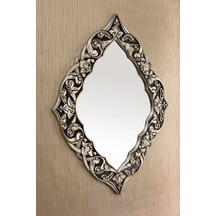 Üçgen Kare Dekoratif Polyester Ayna Gümüş