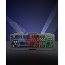 Kablolu Rgb Işıklı Klavye Ve Mouse Seti Q Klavye Dizilimi