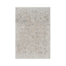 Mariesse Home Vintage Eskitme Desenli Makine Dokuma Salon Oturma Odası Halısı 10203 Bej