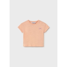 Mayoral Kız Bebek Sırt Baskılı Tshirt Turuncu Turuncu
