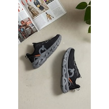 Elit Asens4342 Erkek Klasik Sneaker Siyah - Füme Siyah - Füme