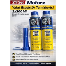 Benzinli Motorlar İçin Yakıt Enjektör Temizleyici Katkı 2 Li Set 300 Ml Motorx