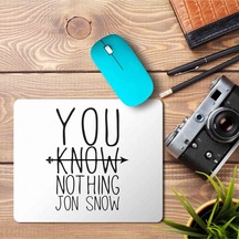 You Know Nothing Jon Snow Baskılı Mousepad Mouse Pad