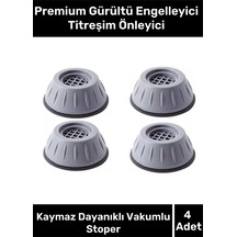 Premium Gürültü Engelleyici Titreşim Önleyici Kauçuk Çamaşır Bulaşık Makinesi 4 Adet Ayak Pedleri Gr