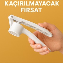 Sarımsak Rendesi Zencefil Ezeceği Sarımsak Ezici Jumbo Sarımsak Ezeceği 1 Adet Beyaz Plastik Diğer