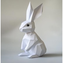 Tr Housetrend Modern Minimalist Tavşan Biblo Modern Low Poly Bunny Diğer