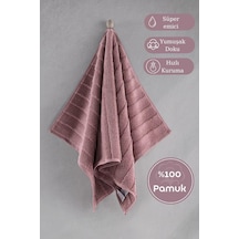 Pamuk Tekli Havlu Jakarlı Karna Premıum Venna - 50 X 90 Lavanta