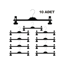 Konfeksiyon Mandallı Etek Askılığı 6043 Siyah