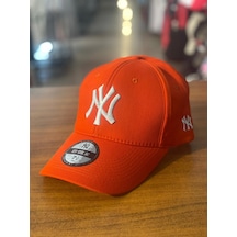 Hamze Ny Yankees Turuncu Renk Trucker Model Cap Şapka Turuncu