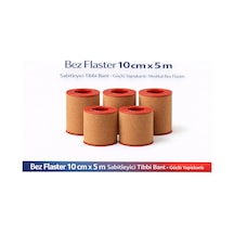Bez Flaster 10 Cm X 5 M Sabitleyici Tıbbi Bant Kahverengi Bez Flaster Güçlü Yapışkanlı 5 Adet