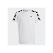 Adidas Essentials 3 Stripes Cotton Çocuk Tişört Beyaz Beyaz