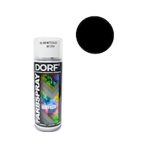 Dorf Mat Siyah Sprey Boya Siyah Vernikli Akrilik Boya 400Ml