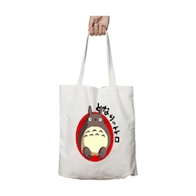 Art Hediye Totoro 6 İki Tarafı Kalıcı Baskılı Yıkanabilir Çanta Çok Renkli