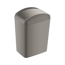 Soft Çöp Kutusu Döner Kapak 20 Lt Bej 10l Siyah