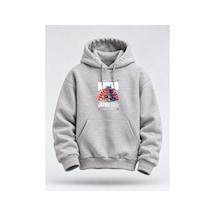 North Whiskers Kyoto Japan Baskılı Unisex Hoodie Japon Tapınağı Temalı Kapüşonlu Sweatshirt Gri - 929990840 Gri - 929990840 Gri