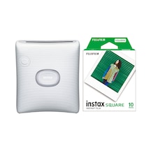 Fujifilm Instax SQ Link Beyaz Ex D Akıllı Telefon Yazıcısı + 10'lu Film Beyaz