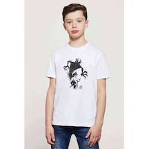 Samurai Jack Baskılı Unisex Çocuk Beyaz T-Shirt (534787817)