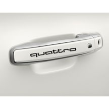 Audi Quattro Araba Kapı Kolu Araç Sticker Yapıştırma 8Ad