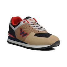 Walkway Benin Bej-lacivert-kırmızı Kadın Sneaker 001
