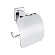 Tema Lüx Kare Plus Banyo Tuvalet Kağıtlığı Kapaklı Wc Kağıtlık Krom