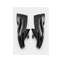 Yalçın Erkek Siyah Rugan Loafer Püsküllü Klasik Ayakkabı Siyah - 905433889 Siyah