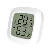 Lemestar Termometreler Mini Dijital İç Mekan Termometre Higrometre Ev Doğru Sıcaklık Nem Ölçe Beyaz