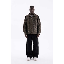Oversize Jacket Kahverengi