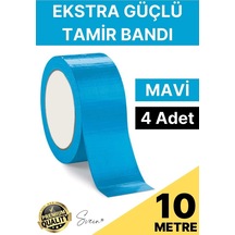 4 Adet 10 Mt Mavi Tamir Takviye Kapatıcı Güçlü Onarım Bandı Su Geçirmez Sızdırmaz Dayanıklı Çatlak