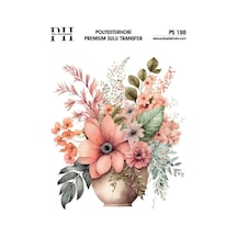 Polyesterhobi Premium Sulu Transfer 25x35 Cm Çiçek Desenli Ps 198