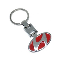 Hyundai Logolu Kırmızı Metal Anahtarlık