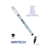 Teknik Çizim Kalemi Siyah Mürekkep Drawing Pencil Metal Klips Çelik Uç Çok Renkli