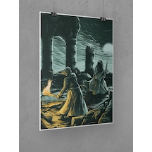 Yüzüklerin Efendisi Poster 45x60cm Aragorn Afiş - Kalın Poster Kağıdı Dijital Baskı
