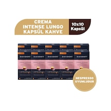 Davidoff Crema Intense Lungo Kapsül Kahve 10x10 Adet - Nespesso Uyumludur