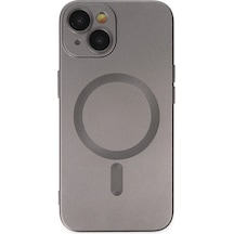 Hnrlıshp Newface Apple Uyumlu iPhone 14 Plus Kılıf Moshi Lens Magneticsafe Silikon - Füme