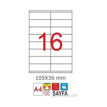 Goldmoon 2007 Laser A4 Sayfa Etiketi 105X36MM 100'lü Paket