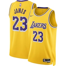 Nike Gençlik Los Angeles Lakers Lebron James 23 Forma 001