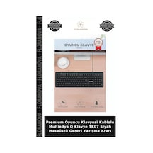Premium Oyuncu Klavyesi Kablolu Multiedya Q Klavye Tk07 Siyah Masaüstü Gereci Yazışma Aracı