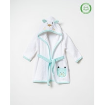 Köpekli Bornoz Beyaz-mint 24 - 36 Ay