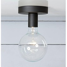 Rsylight Retro Metal Siyah Tavan Plofyoner Kafesli Tekli Armatür Avize Siyah Rys002130 Çok Renkli