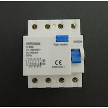 Heron Trifaze 4X63 300Ma Kaçak Akım Rölesi Yangın Rölesi