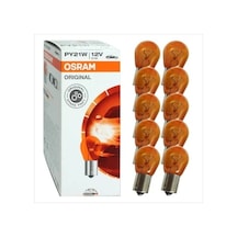 Osram 7507 Py21W 93 Turuncu Sinyal Ampul 12V 21W 10 Adet Tek Duy