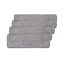 Spin Mop Mikrofiber Tablet Mop Yedek Bezi 3 Adet Gri 12 x 33 CM