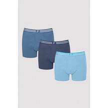 Penti Erkek Blue Mix Çok Renkli 3lü Boxer