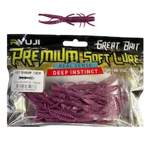 Ryuji Hogy Shrimp 7.6cm 1.9gr Silikon Karides 10 Adet Purple