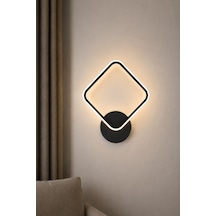 Luko Modern Led Duvar Apliği Günışığı Siyah