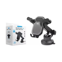 Subzero Hr76 Premium Araç Telefon Tutucu 360 Döner & Metal Tasarım Siyah