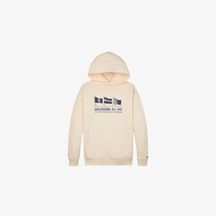 Tommy Hilfiger Waving Flag Çocuk Bej Hoodie Kb0kb09310 Bej