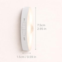 Amber Led Hareket Sensörlü Ledli Gece Lambası Şarj Edilebilir, Taşınabilir 4000k Günışığı 2 Adet