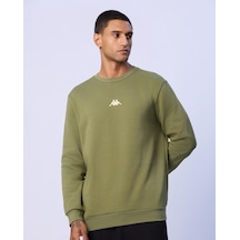 Kappa Antonio Erkek Yeşil Regular Sweatshirt